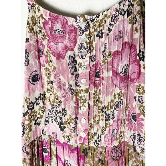 Spell & The Gypsy Collective Women's Desert Daisy Maxi Tiered Dress Lilac Floral - Picture 6 of 12